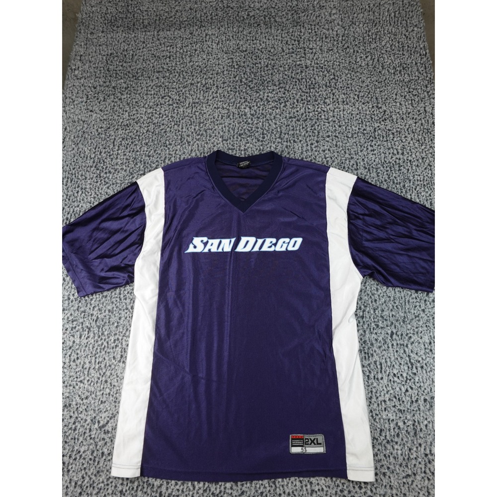 Nike Jersey Mens XXL Purple San Diego Vintage 90s Made in USA V-Neck Graphic